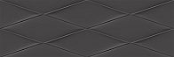 Керамическая плитка Vegas рельеф темно-серый (VGU401) 25x75