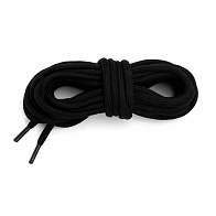 Шнурки черные круглые ф4мм длина 130см (Сибирский следопыт)