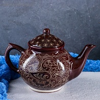 Чайник 1,0л (Риштанская керамика)