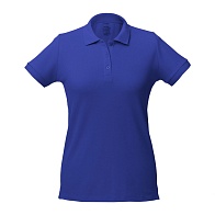 Рубашка-поло женская ярко-синяя