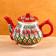 Чайник 0,7л Узоры (Риштанская керамика)
