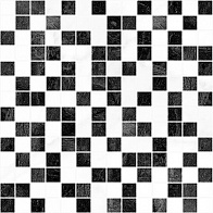 Керамическая плитка Crystal декор мозаика чёрный+белый 30х30