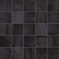Керамическая плитка Metallica декор мозаика чёрный MM34034 25х25