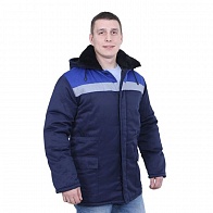 Куртка мужская зимняя БРИГАДИР грета синий василек (РОССИЯ)
