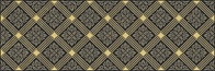 Керамическая плитка Royal декор чёрный 20х60