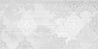 Керамическая плитка Grey Shades вставка узор белый (GS2L051DT) 29,8x59,8