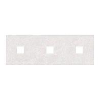 Керамическая плитка Студио декор (с 3-мя вырезами 4,6х4,6) серый 20х60