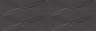 Керамическая плитка Vegas рельеф черный (VGU232) 25x75
