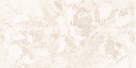 Керамическая плитка Fresco декорированная рельеф цветы светло-бежевый (C-FRL302D) 29,7x60