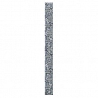 Керамическая плитка Бордюр Кампанилья серый 3,5*40 1504-0418