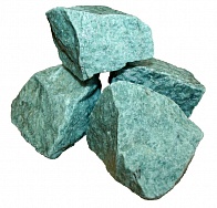 Камни для бани Жадеит "Черный принц" колот.(коробка 10 кг)