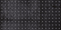 Керамическая плитка Metallica Pixel декор чёрный 25х50