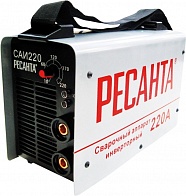 Инвертор сварочный САИ-220 (РЕСАНТА) /220В, мощность 6,6кВт, 10-220А, 1,6-5,0мм, 4,9кг/