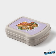Бутербродница 17×13×4,2 см, (RICCO) с декором Чивито