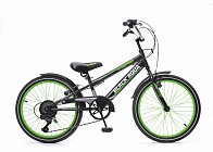 Велосипед BLACK AQUA Sport 20" 6ск черно-зеленый