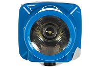 Фонарь Ultraflash LED5374 (акк.4V 0,35Ah) 1св/д, 0,5W, налобный, синий/пласт, отраж., з/у 220V