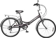 Велосипед BLACK AQUA Street Beat 1421 24" 6ск, черный-лимонный