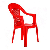 Кресло пластиковое красное Фламинго до 100кг /арт.ФЛ-МТ005/