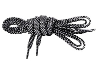 Шнурки черно-серые плоские ф7мм длина 120см (Сибирский следопыт)
