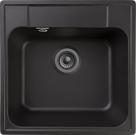 Мойка кухонная композитная GRANFEST Quarz GF-Z 48 (478х478) Черный 1-чаш.без сифона