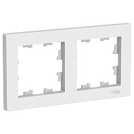 Рамка 2-мест AtlasDesign (Schneider Electric) / белая /арт. ATN000102/