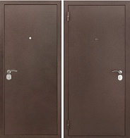 Дверь металл/металл Тайгер ХИТ 960*2050 левая, 1 замок, глазок, антик медь