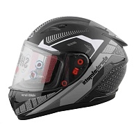 Шлем интеграл SHIRO SH-805, black/grey, размер L