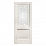 Дверь межкомнатная царговая ПВХ мод 62 Дуб Айвори