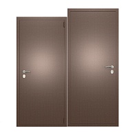 Дверь П4 металл/металл 960х2050 правая, полотно 60мм, сталь1,2мм, 1замок, ручка, антик медь