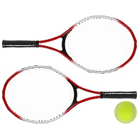 Ракетки для большого тенниса с мячом детские, цвет красный (ONLYTOP)