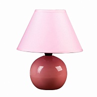 Лампа настольная керамика (RISALUX) /Яблочко розовый/