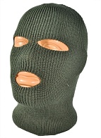 Шлем-маска мужская трикотажная олива (РОССИЯ)