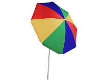 Зонт пляжный 180см с наклоном стойка 19/22мм разноцветный