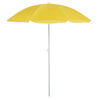 Зонт пляжный 160см стойка 19/22мм пэ 170Т с напылением желтый