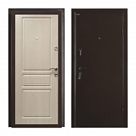 Дверь П4 Антик бронза 860х2050 правая, 2контура, МДФ 10мм Экодуб, 2 замка, ручка, глазок