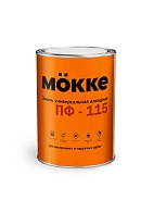 Эмаль ПФ-115 алкидная MOKKE 0,8кг оранжевый