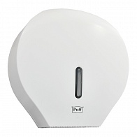 Диспенсер для туалетной бумаги PUFF-7120, белый, ABS-пластик, с ключом 29х28х13см