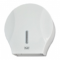 Диспенсер для туалетной бумаги PUFF-7125, белый, ABS-пластик, с ключом 29х28х15см