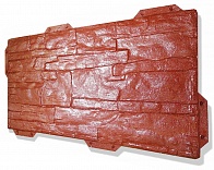 Фасадная панель сланец красный 440х220 мм