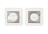 Фиксатор S-Locked WC-A-20-R White/CP белый/хром (квадратная вставка)