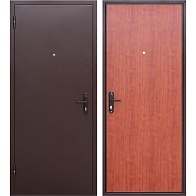 Дверь металл/панель ПРОРАБ 1 960 левая, полотно 4,5см, антик медь,рустик. дуб, нар. открыв., ППС