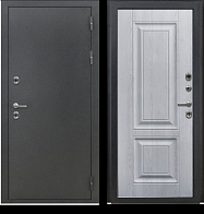 Дверь металлическая DORSTON Termo OPTIMA Антик серебро/Ф-20 Сосна белая, ЗК (960*2050) правая