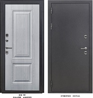 Дверь металлическая DORSTON Termo OPTIMA Антик серебро/Ф-20 Сосна белая, ЗК (860*2050) левая