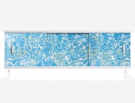 Экран для ванн Оптима 1,5м пластик светло-синий мрамор (7)