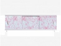 Экран для ванн Оптима 1,7м пластик нежно-розовый мрамор (20)