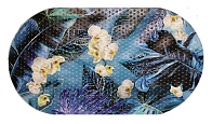 Коврик-Spa д/ванной AQUA-PRIME 68х38см Орхидеи