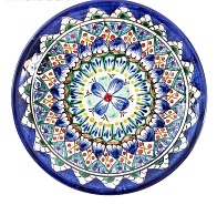 Тарелка плоская 15см (Риштанская керамика)