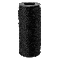 Капроновая нить для вязания, на шпуле (черная)