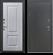 Дверь металлическая DORSTON Termo OPTIMA Антик серебро/Ф-20 Сосна белая, ЗК (960*2050) левая