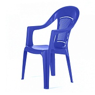 Кресло пластиковое синее ФЛАМИНГО